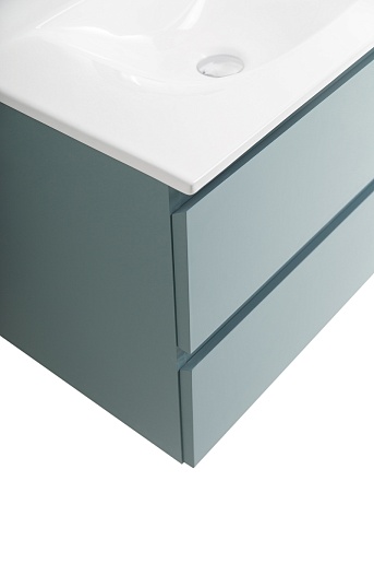 BelBagno Тумба с раковиной Kraft 39-70 подвесная Голубой матовый с раковиной BB-8099-3-70 – картинка-5